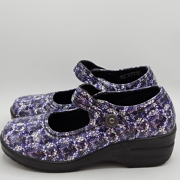 Easy works by Easy Street Floral slip resistant clogs size 9.5 - Picture 3 of 16